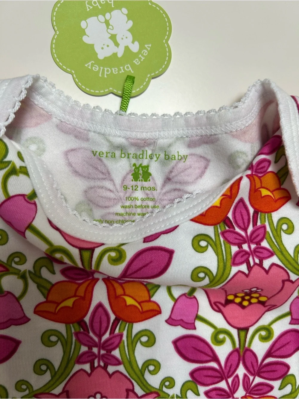 NWT Vera Bradley Lilli Bell Ruffled Onesie